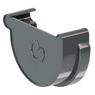 PVC Dachrinnen Enddeckel links | Ø 130 mm