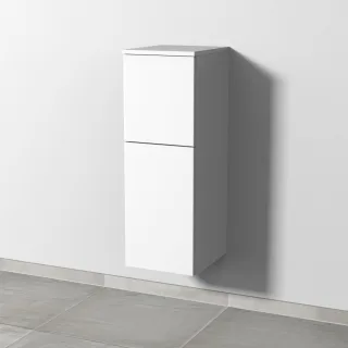 Sanipa 3way Mittelschrank mit 1 Tür und 1 Auszug, Weiß-Soft, SM12443 SM12443