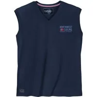redfield Muscleshirt Redfield Übergrößen Muskelshirt dunkelblau maritim