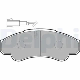 Delphi Bremsbel?ge vorne Citroen Fiat Peugeot LP1751