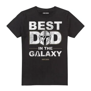 Star Wars - "Best Dad In The Galaxy" T-Shirt für Herren (Schwarz)