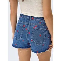 ONLY Jeansshorts ONLTEXAS (1-tlg) Stickerei