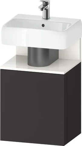 Duravit Qatego Waschtischunterbau wandhängend Graphit Supermatt 440x350x645 mm - QA4076L22800000 QA4076L22800000