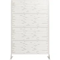 GarveeMore Paravent Metall Privatsphäre Bildschirm Outdoor Dekorative Privatsphäre Zaun