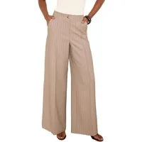 LIPSY Palazzohose Lipsy Hose gestreifte Hose weitem Bein, Regular (1-tlg)