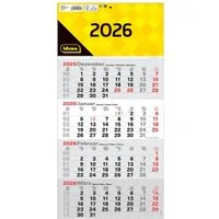 Idena Terminkalender Monatskalender 2026 / 4-Monatskalender / Bürokalender / Wandkalender