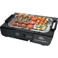 Elta Tischgrill Elta Elektrischer Tischgrill 2000W – Auto-Thermostat, Rostschutzgrill