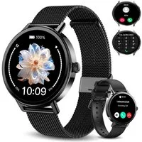 blackview Smartwatch Damen, Bluetooth-Telefonie, Über 100 Sportmodi, Neuheit 2026 Smartwatch (1.26 Zoll), 1-tlg., 320 mAh, GoMore Gesundheitsalgorithmus, Sprachassistent, Schrittzähler