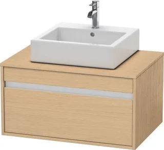 Duravit Ketho Konsolenwaschtischunterbau wandhängend Natur Eiche Matt 800x550x426 mm - KT669403030 KT669403030