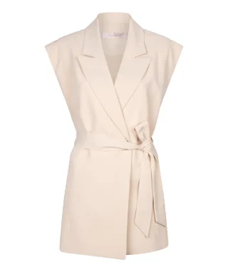Esqualo - Weste city twill beige - Gr. - 40