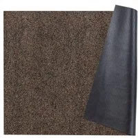 ANRO Läufer Teppichläufer POET Sauberlaufmatte Fußmatte Teppich Läufer, eckig, Höhe: 5 mm, Bodenläufer 100x80cm Meliert Braun Breite 80cm