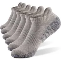 Blusmart Sportsocken 6 paare Premium unisex Kurzsocken (Sneakersocken Baumwolle, 6-Paar, Rutschfest, anti-Schweiß Technik) Sportliche, hochelastische Socken zum Radfahren und Laufen