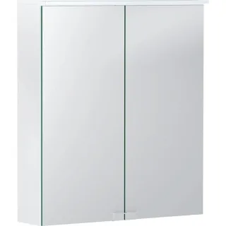 Geberit Option Basic Spiegelschrank m. Beleuchtung, zwei Türen, 60x67,5x14cm, 500273001 500273001