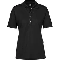 GREIFF Poloshirt Greiff SHIRTS Damen Poloshirt Kurzarm Polokragen Regular Schwarz