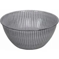 finehomegarden Pflanzschale Schale Metall lackiert hellgrau Wasserwanne Miniteich Teichwanne (1 St), Pflanzschale Garten Dekoschale Ø32+38cm 2Größen wählbar / Paket
