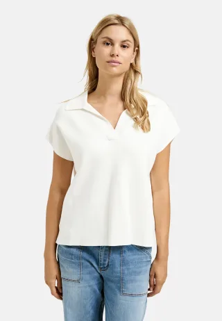 Smith&Soul - Polo Collar Slipover offwhite - Gr. - XS