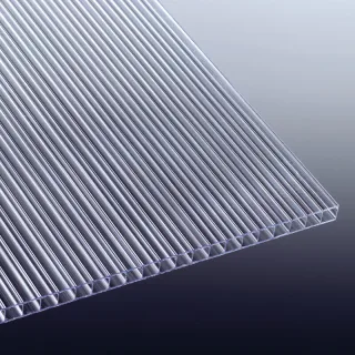 Polycarbonat Doppelstegplatte | Mini | 4 mm | Breite 700 mm | glasklar