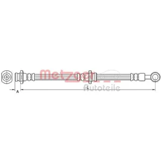 Metzger Bremsschlauch vorne links Hyundai Tucson Kia Sportage