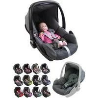BambiniWelt by Rafael K. Babyschale Ersatzbezug kompatibel mit Maxi Cosi Pebble Babyschale 5-tlg, ab: 0+, bis: 14 Monate