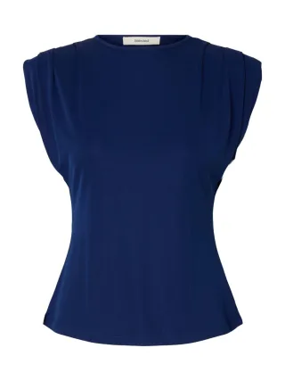 Selected - Ärmelloses Top - SLFMIRA-TALIA blau - Gr. - XS