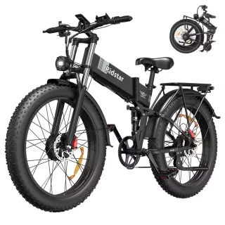 [EU DIRECT] Ridstar H26 PRO Electric Bike 48V 20AH Battery 1500W*2 Dual Motors Recommended Top Speed 25KM/H 26*4.0inch T