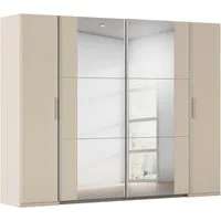 rauch Schwebetürenschrank Kleiderschrank Drehtürenschrank Schrank Garderobe KRONACH (in 3 Ausstattungen BASIC/CLASSIC/PREMIUM, Breiten 225/268/311/354 cm) Kombischrank optional mit 1 oder 2 Spiegel viele Böden MADE IN GERMANY
