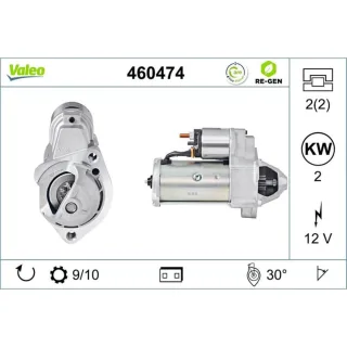 Valeo Starter 2,0 kW Audi Skoda VW 460474