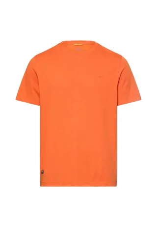 camel active - fleXXXactive® T-Shirt mit Rundhalsausschnitt burned orange - Gr. - M