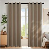 Simloveve Verdunkelungsvorhang 2er-Set Gardinen Blickdichte Thermo Vorhang 260g/m² (2 St), Ösen, blickdicht, Polyester, Kälteschutz Warm Abdunkelnd, einfarbig, verschiedene Größen