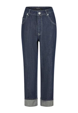 Marc Aurel - Jeans mit Aufschlag dark blue denim - Gr. - 34