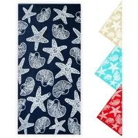 ZOLLNER Strandtuch, Frottee (1-St), 90 x 180 cm, 100% Baumwolle, mit Meerestier-Design