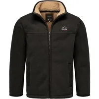 Amaci&Sons Fleecejacke OCONTO Fleecejacke Herren Teddyfell Sweatjacke Plüsch Fleecepullover warm gefüttert