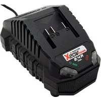 Parkside 20V Akku Ladegerät PLG 20 X20V 2,4A (ohne Akku) Batterie-Ladegerät (Mit Gumminoppen zur Rutschfestigkeit)