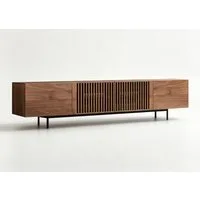 oleyluckidea TV-Schrank TV Lowboard in Walnuss Fernsehschrank für 75-Zoll TVs mit Stauraum Breite 180/240 cm