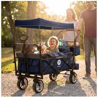 miweba Bollerwagen faltbar Transportkarre Handwagen Bollerwagen MB-20 (Bollerwagen klappbar, Kinderwagen, Handwagen, Transportwagen, 1-tlg., faltbarer Bollerwagen, Bollerwagen für Kinder), faltbarer Bollerwagen, Handwagen, Transportwagen