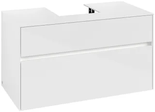 Villeroy & Boch Waschtischunterschrank Collaro C094B0 1000x548x500mm mit Beleuchtung Glossy White C094B0DH