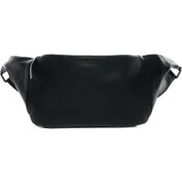 FEYNSINN Umhängetasche echt Leder Hip Bag groß Ledertasche schwarz MILLA, Hüfttasche echt Leder Unisex, Umhängetasche, Bumbag schwarz
