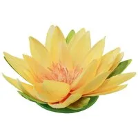 Kunstblume Schwimmende Seerose Deko für Tisch und Wasserarrangements, 2 Stück, Florists Products, Höhe 5.5 cm