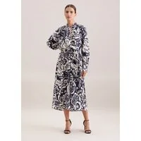 seidensticker Sommerkleid 1/1 V-Neck Druck