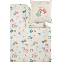 s.Oliver Kinderbettwäsche Satinbettwäsche s.Oliver Junior, Mako-Satin, in verschiedenen Designs: Tiere Safari Afrika, Dino, Weltall, Einhorn