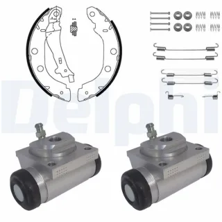Delphi Bremsbacken vormontiert hinten Nissan Kubistar Renault Kangoo Thalia