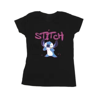 Disney - "Lilo And Stitch Graffiti" T-Shirt für Damen (Schwarz)