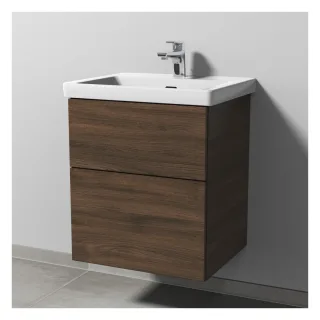Sanipa 3way Waschtischunterbau zu Villeroy & Boch Subway 3.0 Waschtisch mit 2 Auszügen, Eiche-Arizon SM85280