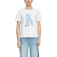 comma T-Shirt mit Artwork