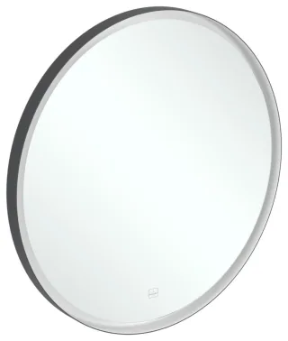 Villeroy & Boch Spiegel Subway 3.0 712x712x45mm m. Bel. BiColour (Black Matt White Matt) A46471BC