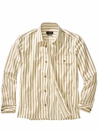 Mey & Edlich Herren Weltoffen-Overshirt Beige 99 % Baumwolle, 1 % Elasthan