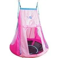 Nestschaukel mit Zelt Heart 110 pink