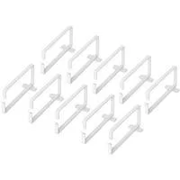 Kabelführungsbügel / Kabelmanagement-Ringe für 483 mm (19")-Schränke grau, RAL 7035, 3 HE, 10 Stück