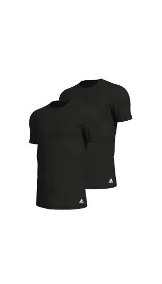Adidas Sportswear Underwear - Crew Neck T-Shirt (2PK) black - Gr. - S