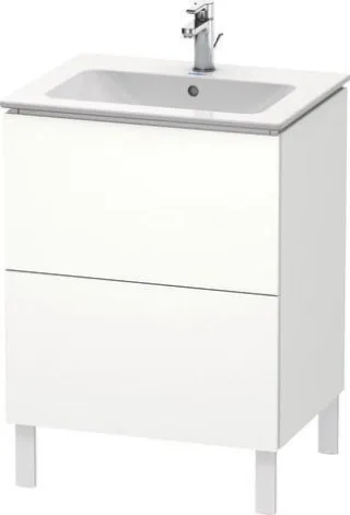 Duravit L-Cube Waschtischunterbau bodenstehend Weiß Supermatt 620x481x704 mm - LC662508484 LC662508484
